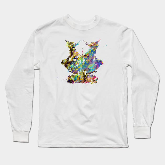 Rorschach inkblot test Long Sleeve T-Shirt by erzebeth